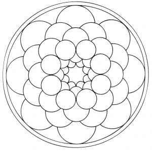 Coloring page mandalas for children