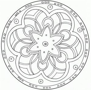 Coloring page mandalas to download for free