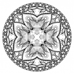 Coloring page mandalas to download for free