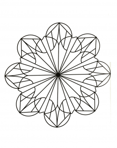 Coloring page mandalas to color for children