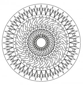 Mandala easy geometry 6