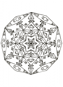 Coloring page mandalas to download for free