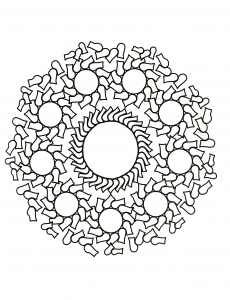 Coloring page mandalas to color for children
