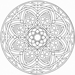 Coloring page mandalas to color for children