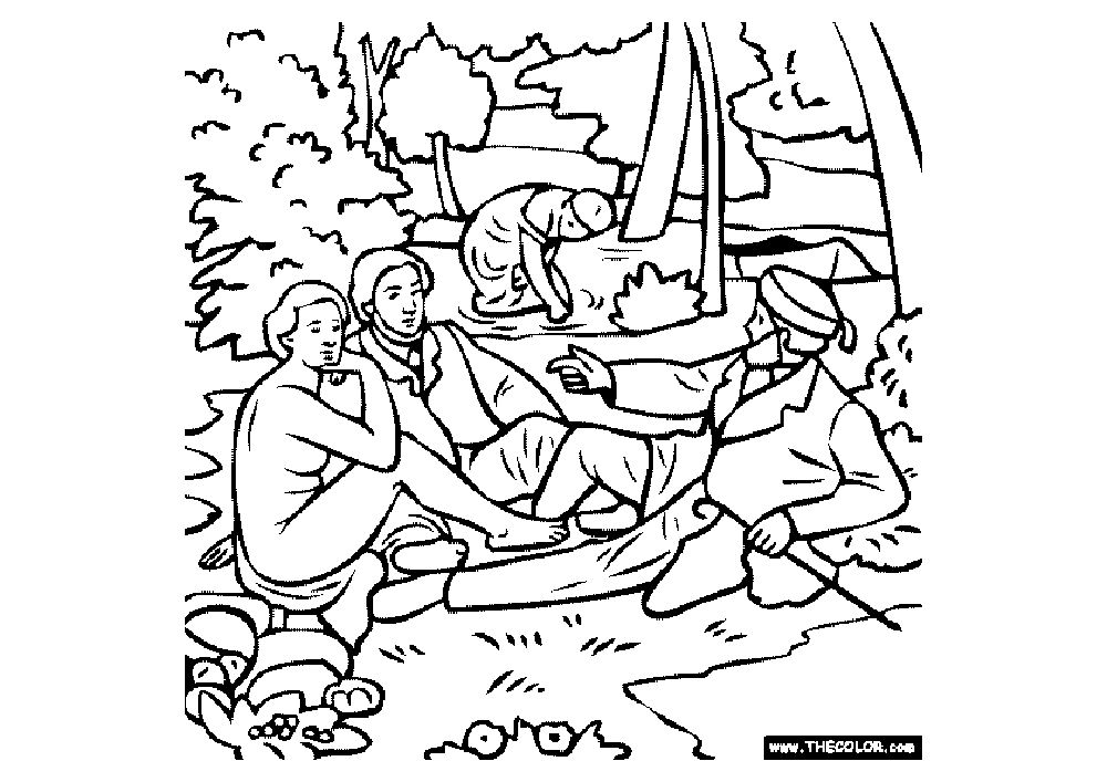 Coloring of Manet for children (Édouard
Manet)