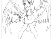 Printable Manga coloring sheets for Kids