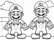 Mario Bros Coloring Pages for Kids