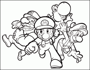Mario , Luigi , Wario and Yoshi