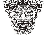 Masks Coloring Pages for Kids