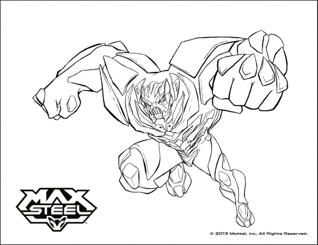 Max Steel coloring pages to print - Max Steel Kids Coloring Pages