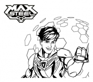 Max Steel coloring to download for free