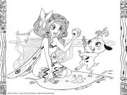 Mia And Me Coloring Pages for Kids