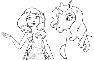 Mia and me coloring pages for kids