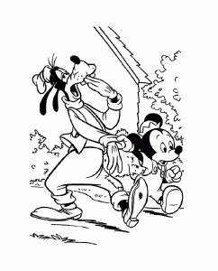 Coloring page mickey and his friends to print