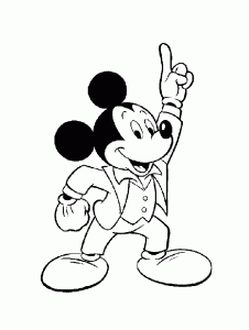 Coloring page mickey for kids