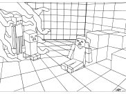 Printable Minecraft coloring sheets for Kids
