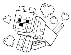 Free Minecraft coloring pages to color