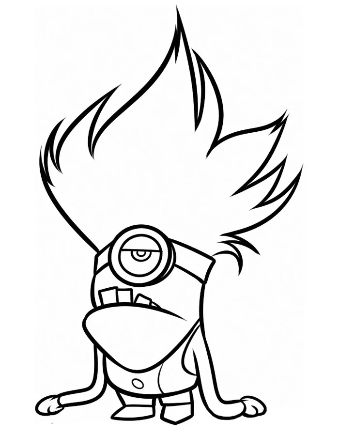 Minions coloring page for kids