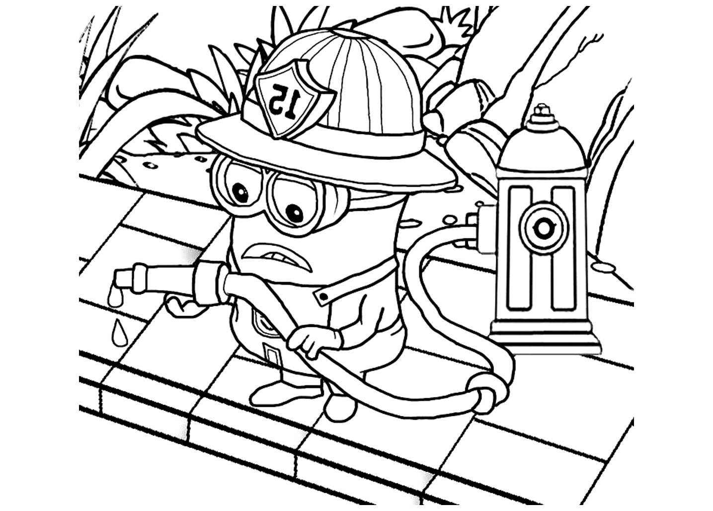 Minions Free To Color For Children Minions Kids Coloring Pages