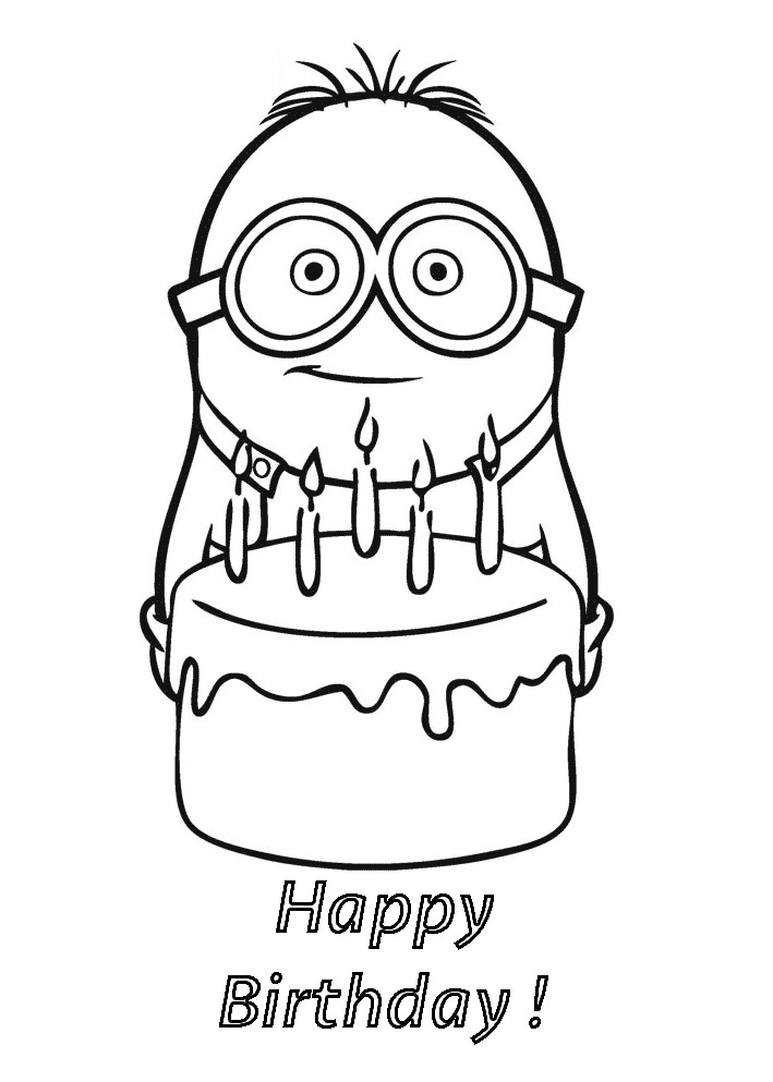 Minions coloring pages to print for kids