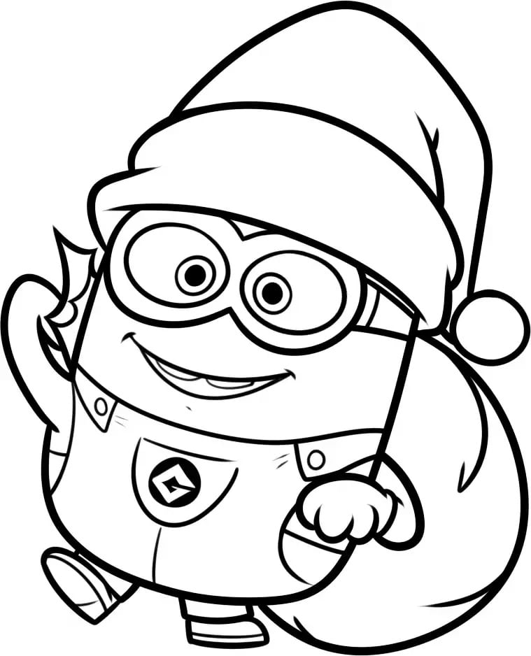 Minion little Santa Claus