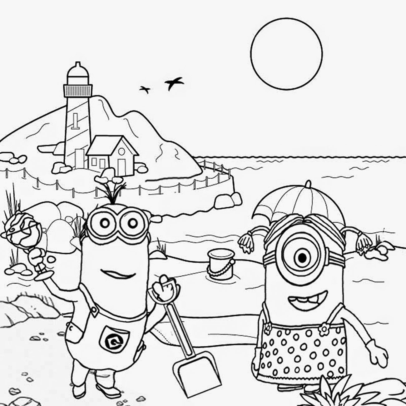 Minions to download for free - Minions Kids Coloring Pages