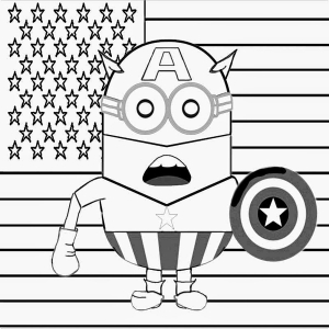 Coloring page minions to download for free
