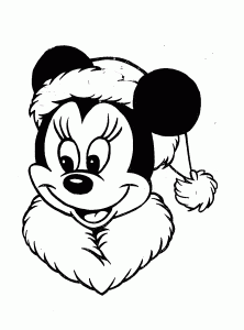 Coloring page minnie for kids