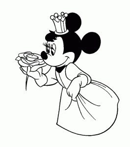 Coloring page minnie to download