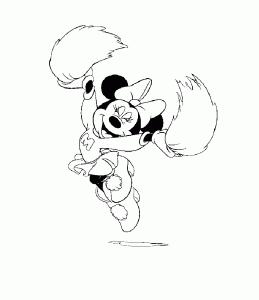 Minnie Mouse Pom pom girl