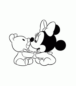 mickey and minnie coloring pages