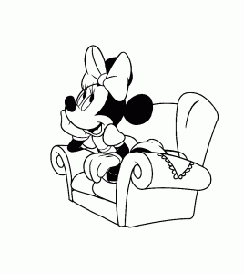 Minnie Mouse sitting