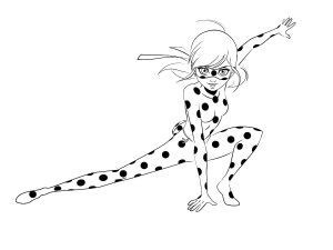 Coloring page miraculous lady bug to print