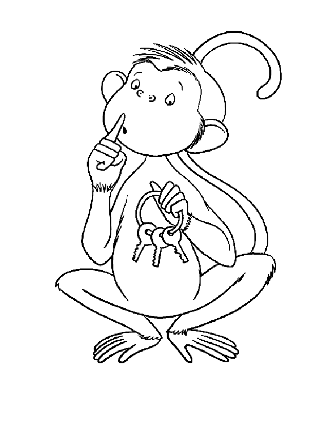 A monkey who found keys