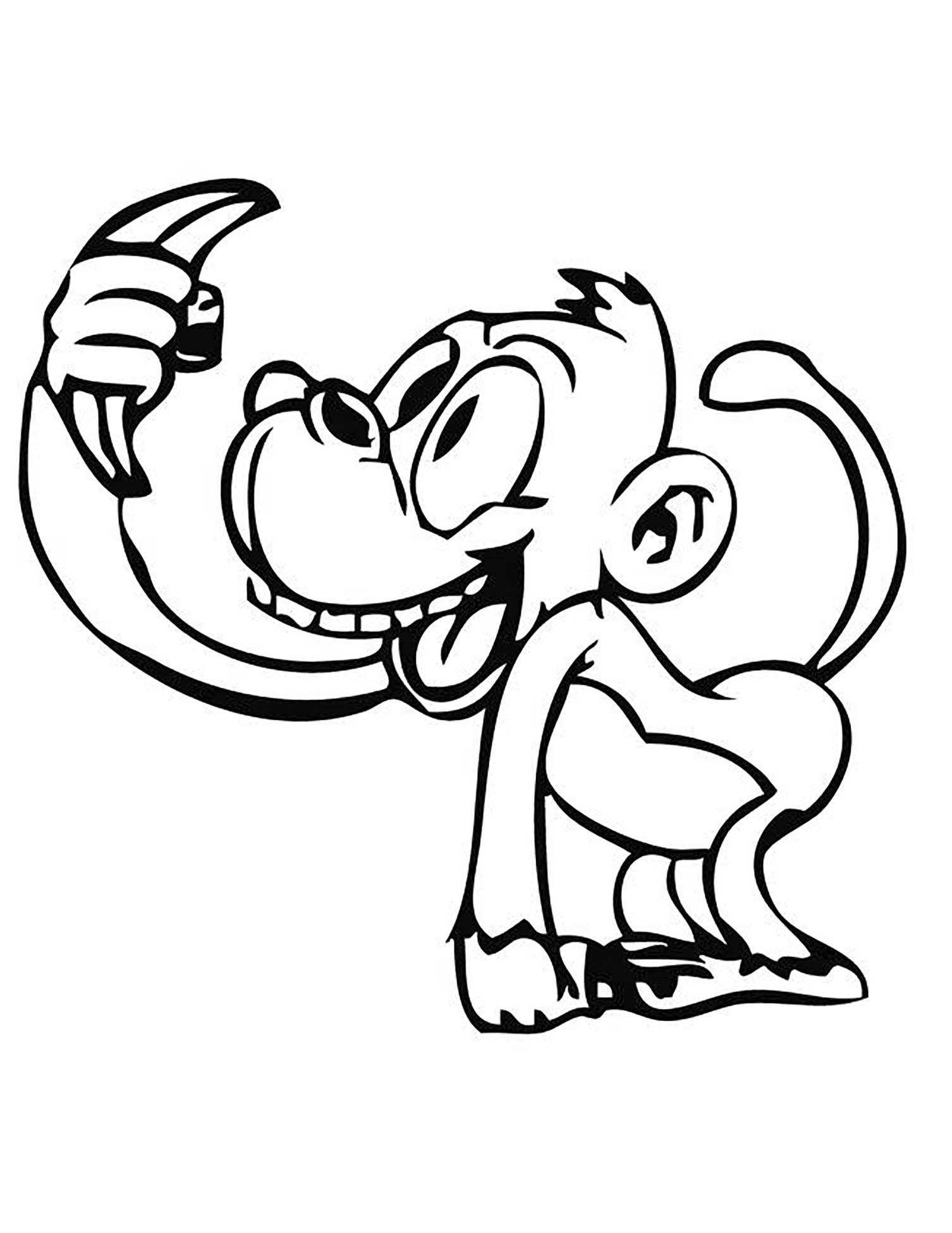 Incredible Monkeys coloring page to print and color for free