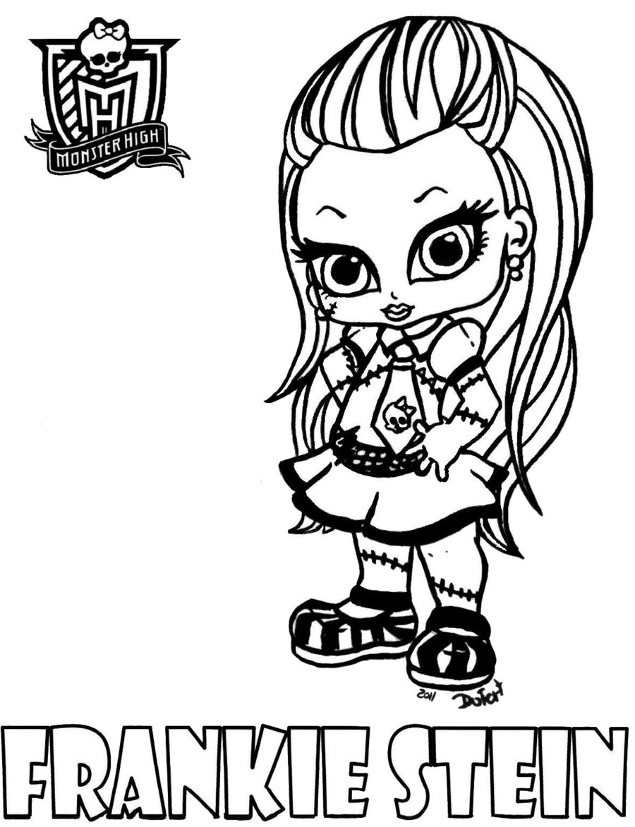 Baby Monster High to color