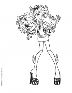 Coloring page monster high to download