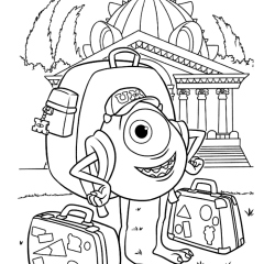 Printable Monsters Academy coloring sheets for Kids