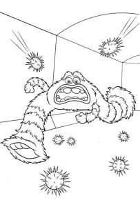 Monsters Academy: Bob and Sully - Monsters Academy Kids Coloring Pages