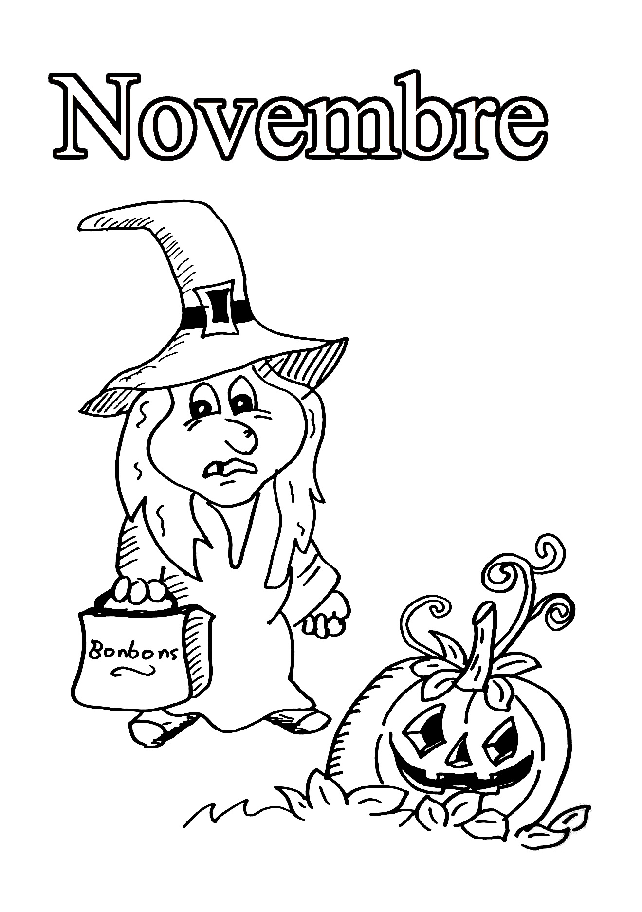 Month to color for children  Month Kids Coloring Pages