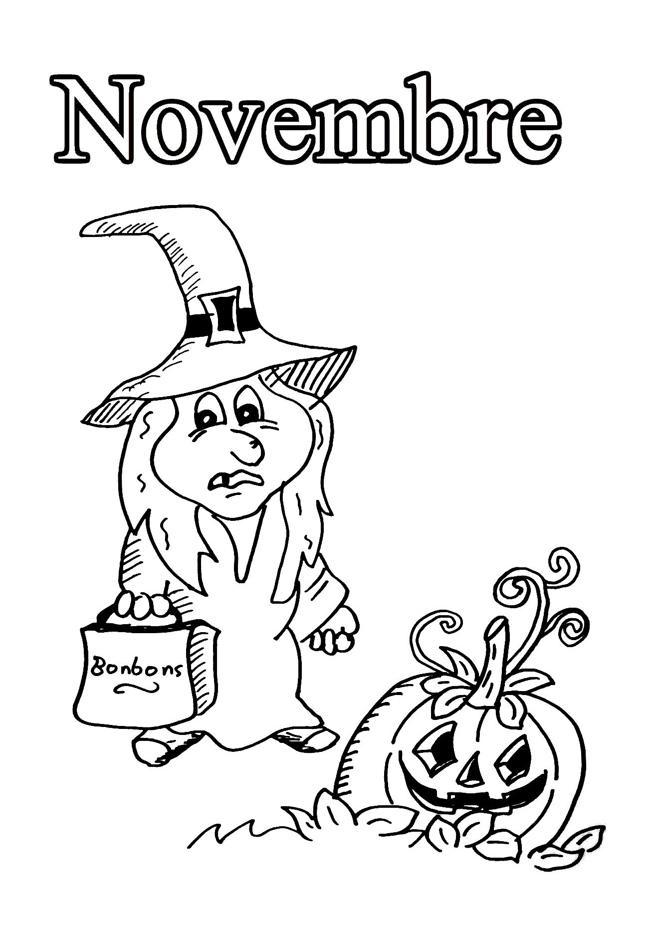 Coloriage Novembre