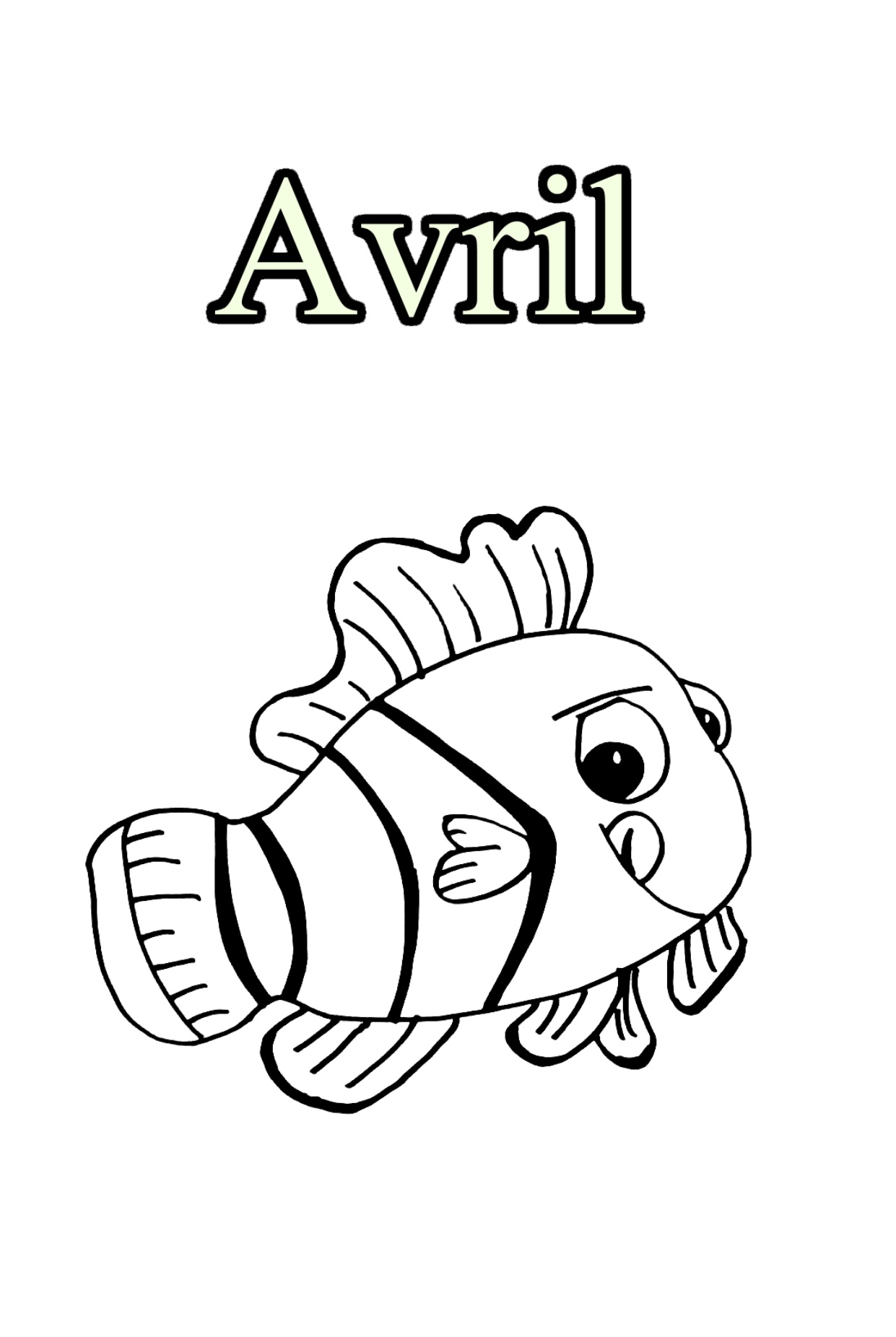 Month to color for kids - Month Kids Coloring Pages