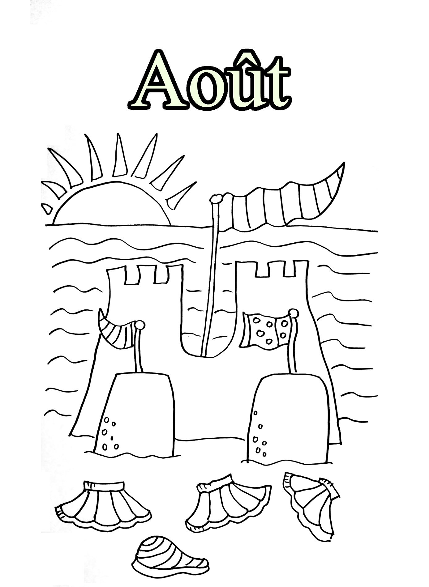 Month For Children Month Kids Coloring Pages