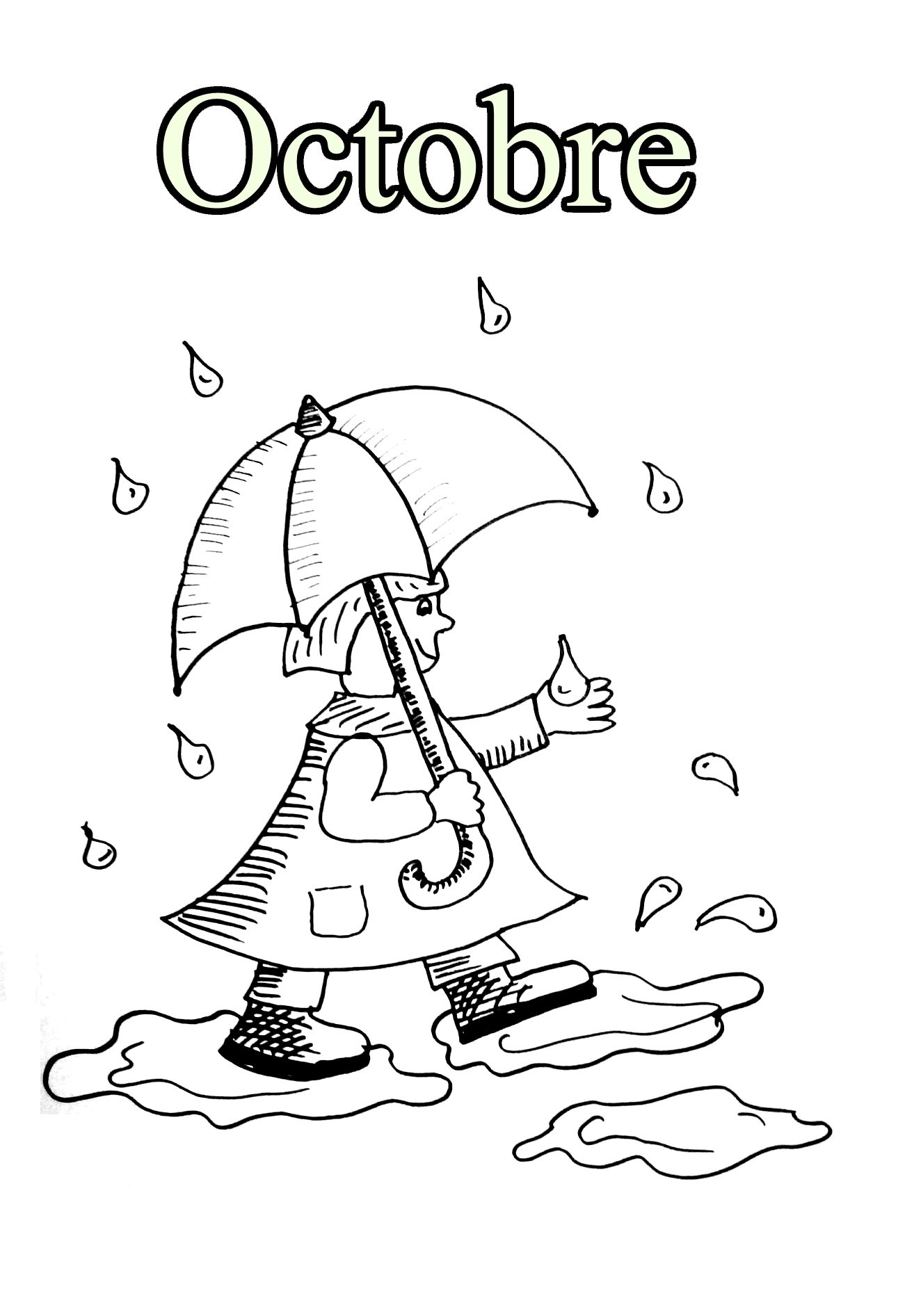 Coloriage Mois De Novembre Maternelle 10-October - Month Kids Coloring Pages