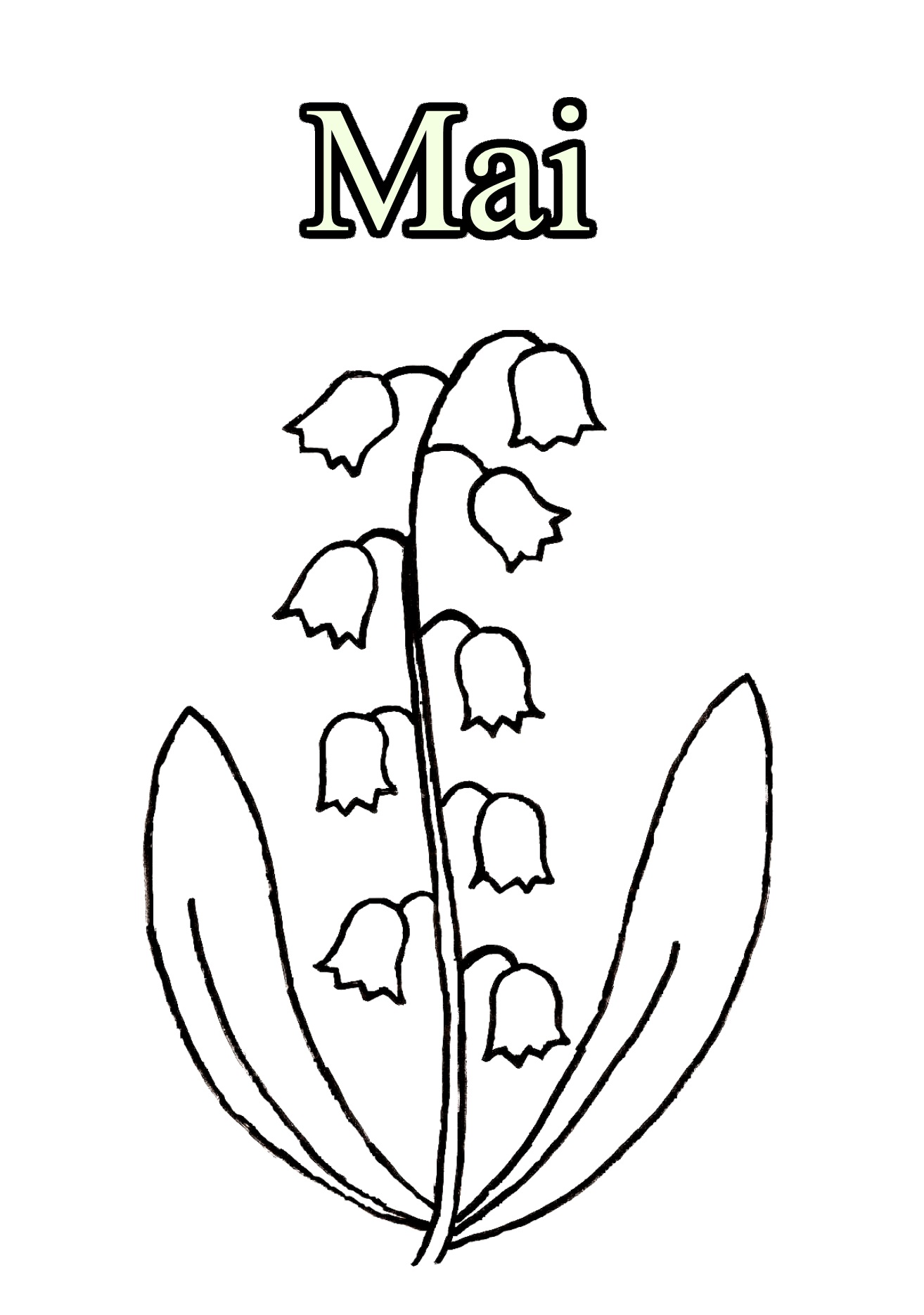 Month to color for children - Month Kids Coloring Pages