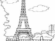 Monuments Coloring Pages for Kids