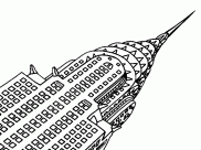 Monuments Coloring Pages for Kids