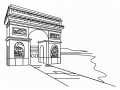 Arc de Triomphe (Paris) (Famous Monuments Coloring Page)