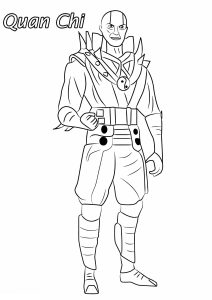 Printable Coloring Page for Kids : Mortal kombat to download