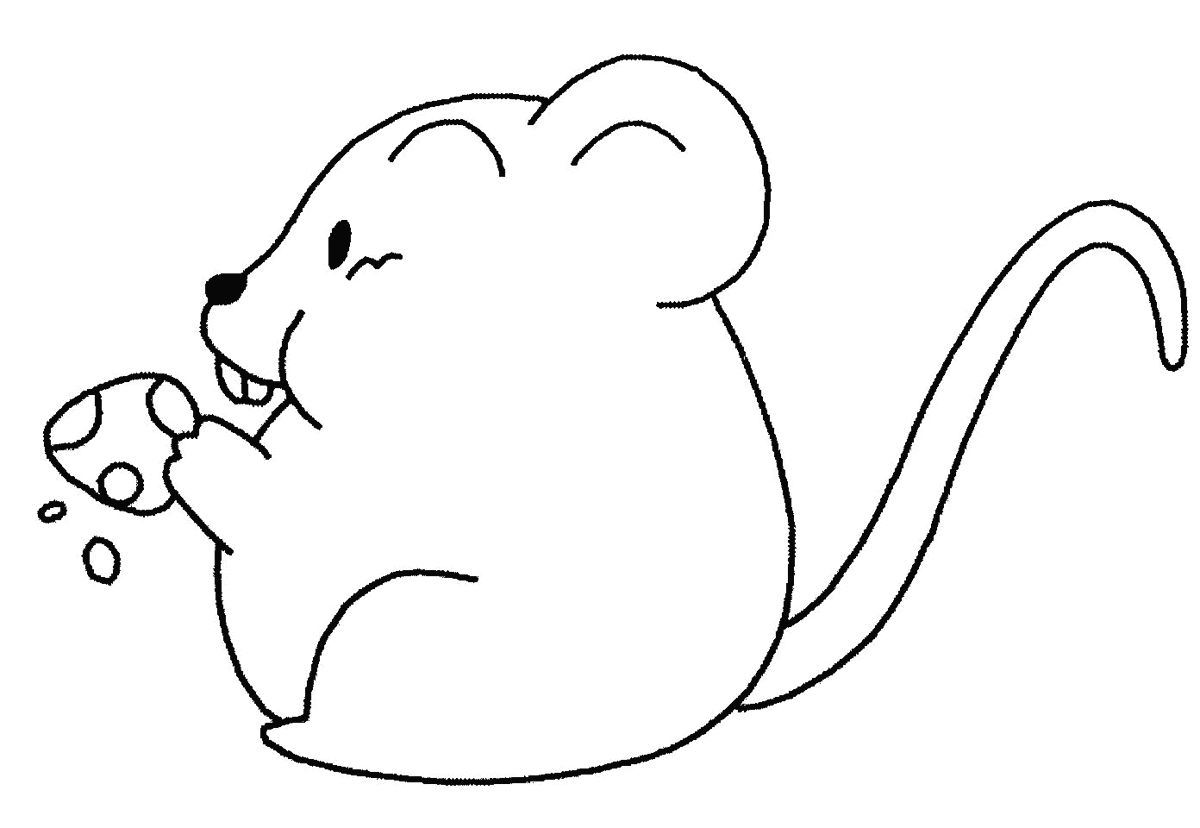 Cute greedy mouse